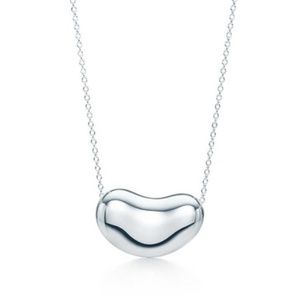 Tiffany Sterling Silver Elsa Perreti Bean Necklace